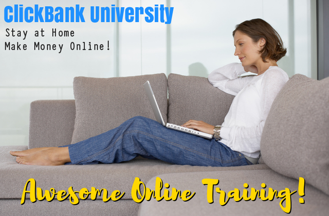 Join clickbank university today and start making money at home